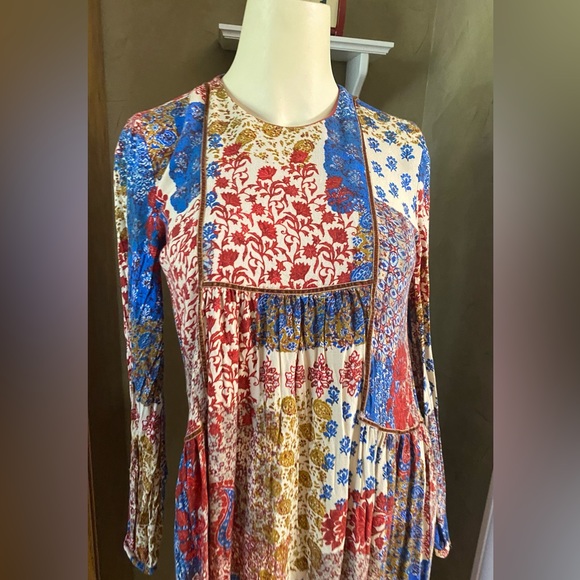 ZARA Trafaluc collection Floral Cottage Core Boho Prairie Midi Dress - Picture 14 of 14